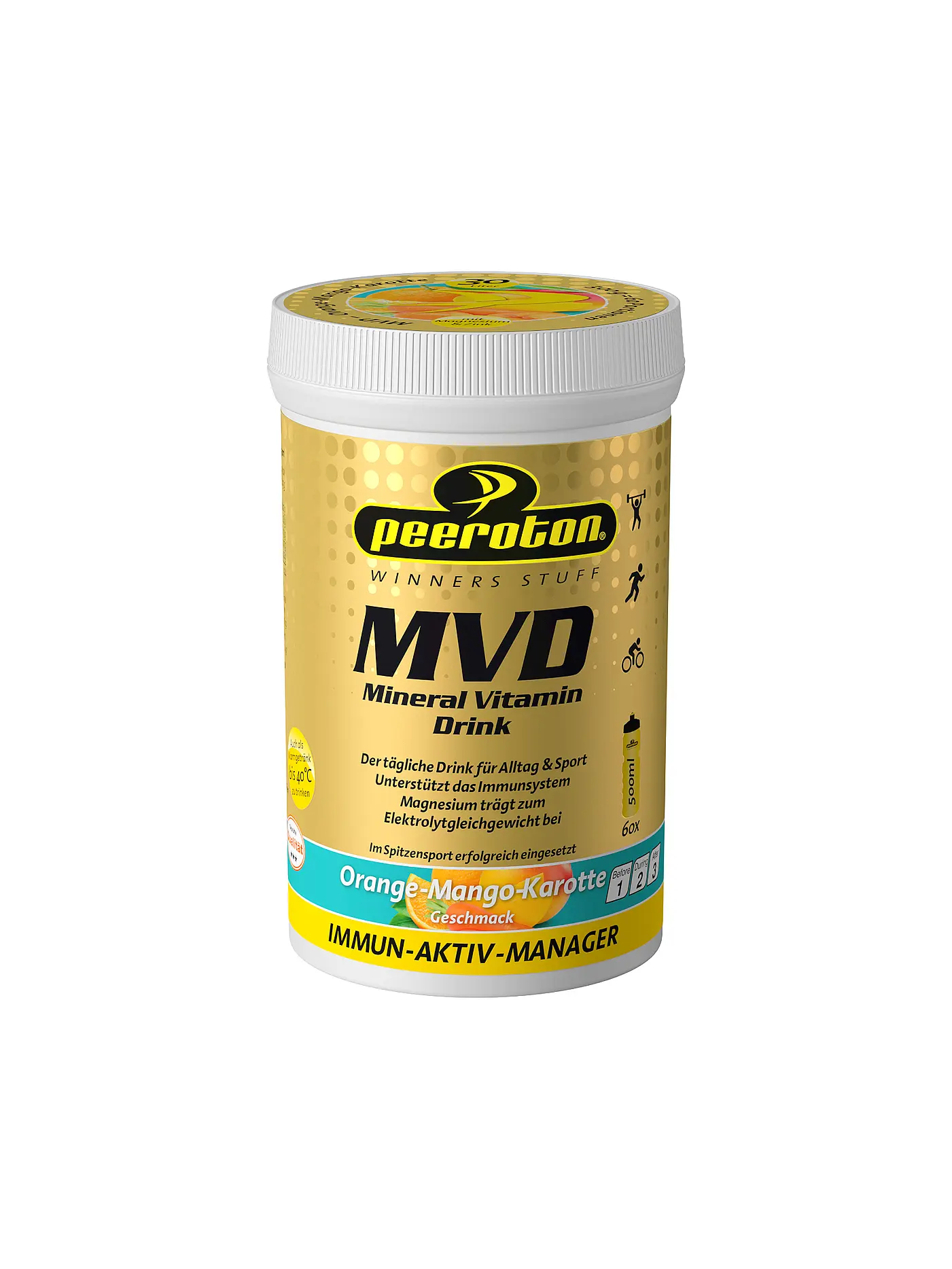 PEEROTON | Getränkepulver MVD - Mineral Vitamin Drink 300g Orange-Mango-Karotte | 